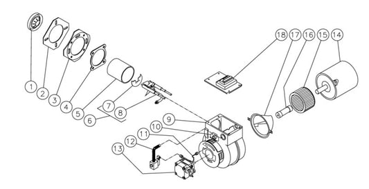 HHD-1002-0E1G Burner Assembly Parts By MiTM