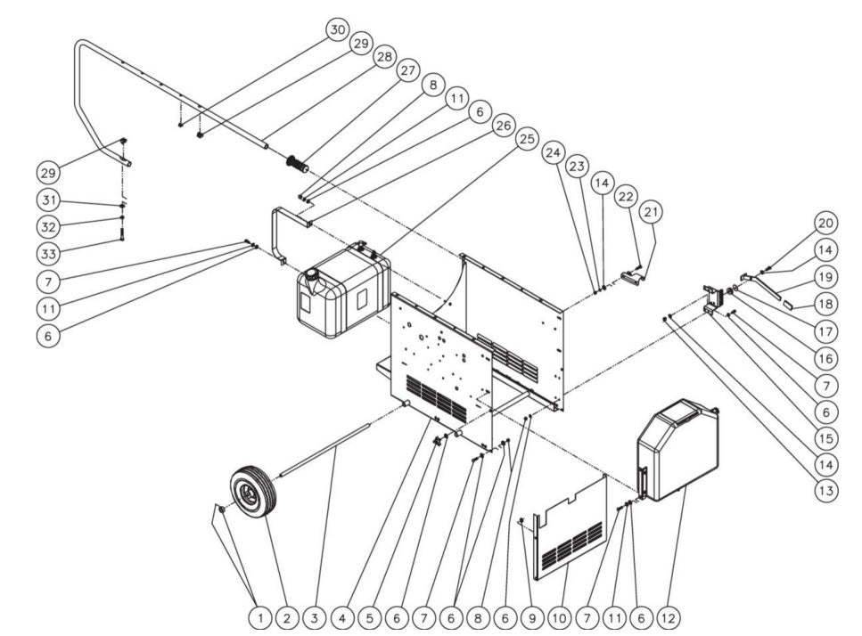 HHS Series Chassis Assembly 1 Parts By MiTM