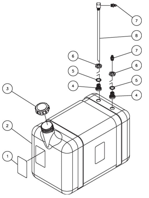 HHD, HHS Series Fuel Tank Assembly Parts By MiTM
