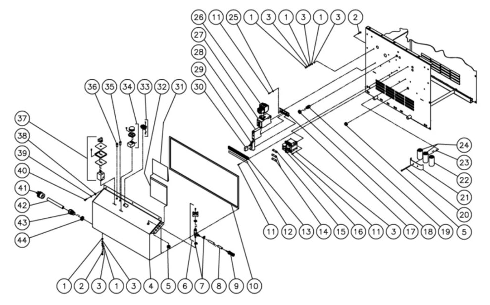 HHD-2004-0E2G/0E8G/0E9G, HHD-3004-0E2G Electric Box Assembly Parts By MiTM