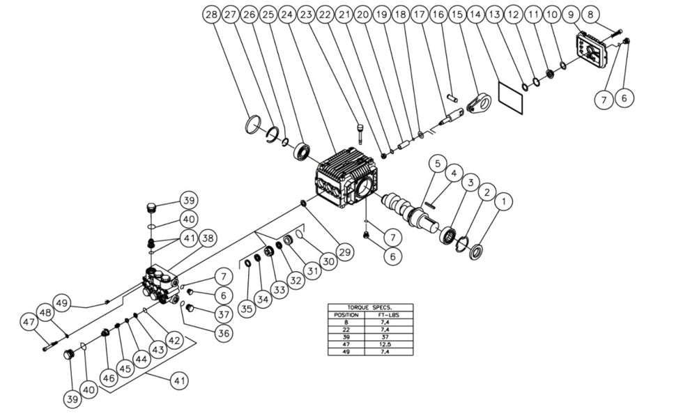 HHS-1002-0E1A/1E1A, HHS-1003-0E1A/1E1A, HHS-1502-1E1A, HHS-303-0E1A Pump Assembly Parts By MiTM  
