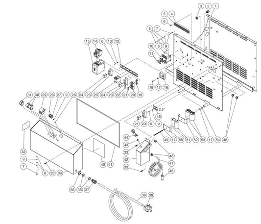 HHS-1003-2E1G, HHS-2004-2E2A/2E2G/2E8G, HHS-3005-2E2G/2E8G (sn:15152418-99999999) Electric Box Assembly Parts By MiTM