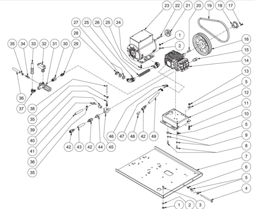 HHS-1502-1E1A/1E1G Motor/Pump Assembly Parts By MiTM 