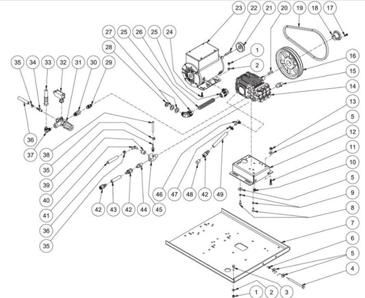 HHS-1502-1E1A/1E1G Motor/Pump Assembly Parts By MiTM 