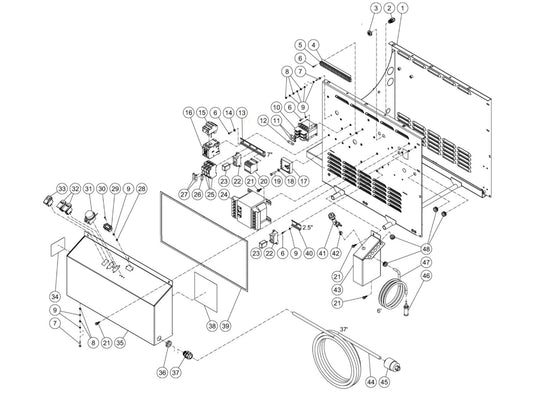 HHS-2004-2E4G/2E5G, HHS-3004-2E4G/2E5G, HHS-3005-2E4G/2E5G Electric Box Assembly Parts By MiTM