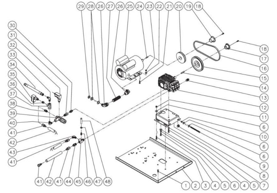 HHS-303-0E1A Motor/Pump Assembly Parts By MiTM  