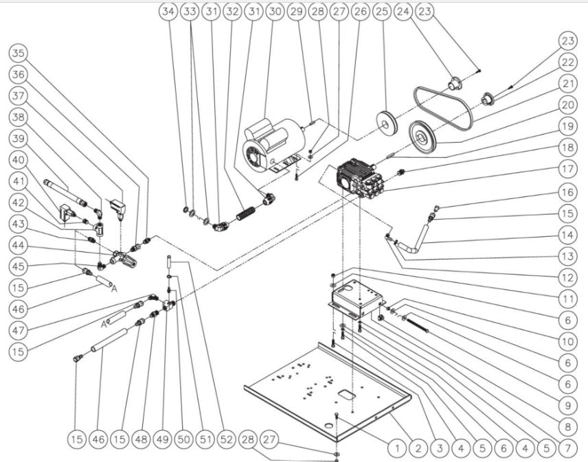 HHS-303-1E1A Motor/Pump Assembly Parts By MiTM  