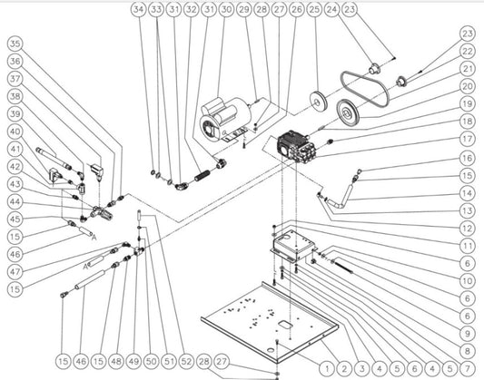 HHS-303-1E1A Motor/Pump Assembly Parts By MiTM  