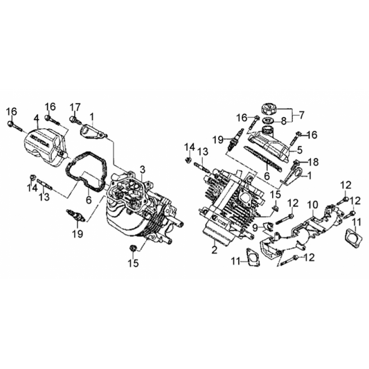 AR14H HONDA GX630RHKAF Cylinder Head Assy. Parts By Multiquip