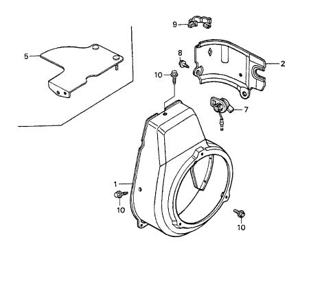 C42H Fan Cover Assembly Parts for Honda G100K2QA2 Engine
