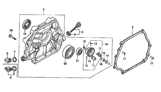 B-Series Crankcase Cover Assembly. Parts by Multiquip Whiteman