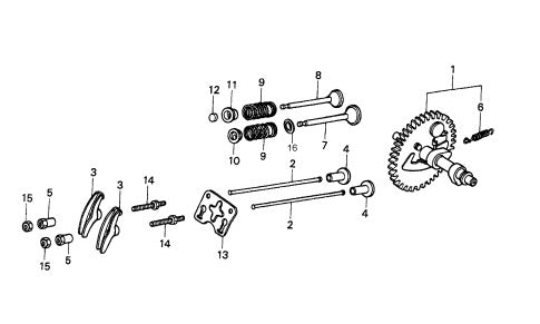Camshaft Assembly Parts for CA4HM Trowels by Multiquip Whiteman