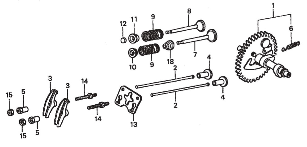 GA25H HONDA GX160K1EMA2 ENGINE Camshaft Assy. Parts By Multiquip 