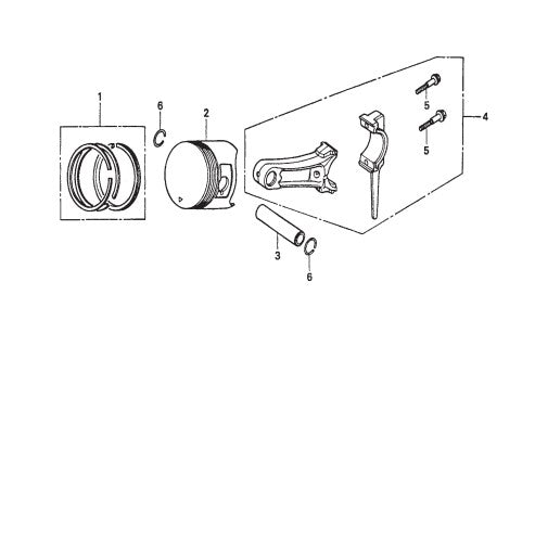 J-Series  Piston Rings Assembly. Parts by Multiquip Whiteman