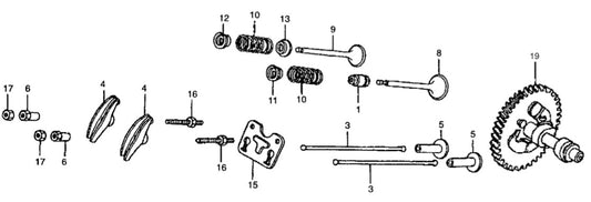 GA36HR HONDA GX240RT2EDN2 Camshaft Assy. Parts By Multiquip 