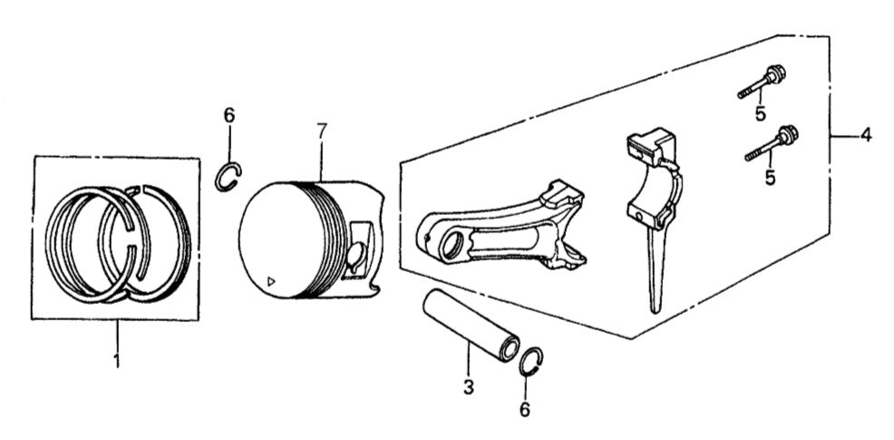 GA36HR Honda GX240RT2EDN2 Piston Assembly Parts By Multiquip 