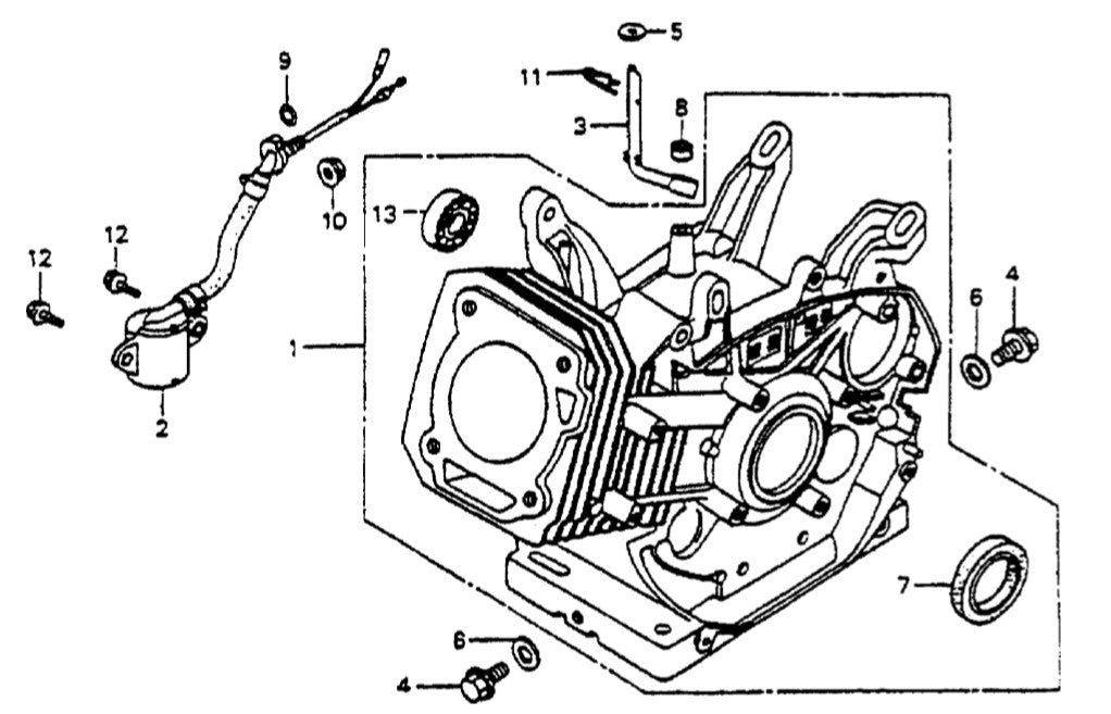 GA6HZ HONDA GX340K1 ENGINE Cylinder Barrel Parts By Multiquip