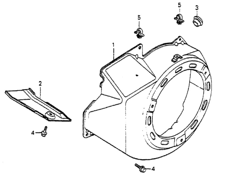 GA6HZ HONDA GX340K1EDN2 ENGINE  —Fan Cover Parts By Multiquip