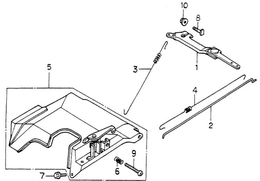 GA6HZ HONDA GX340K1EDN2 ENGINE Governor Controls Assembly Parts By Multiquip 