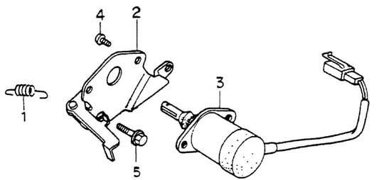 GA6HZ Honda GX340K1EDN2 Engine Solenoid Assy. Parts By Multiquip 