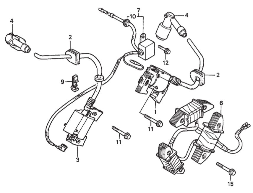 AR13HA- HONDA GX610K1QZB2 ENGINE — Ignition Assy. Parts By Multiquip