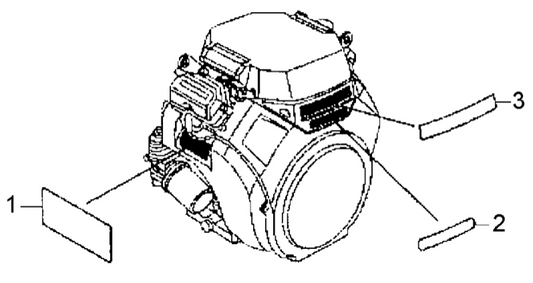 AR14H HONDA GX630RHKAF Label Assy. Parts By Multiquip