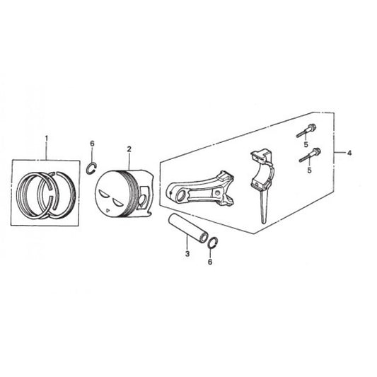 Piston Assembly Parts for HPLA-HPHA-46 Series Trowels by Multiquip Whiteman