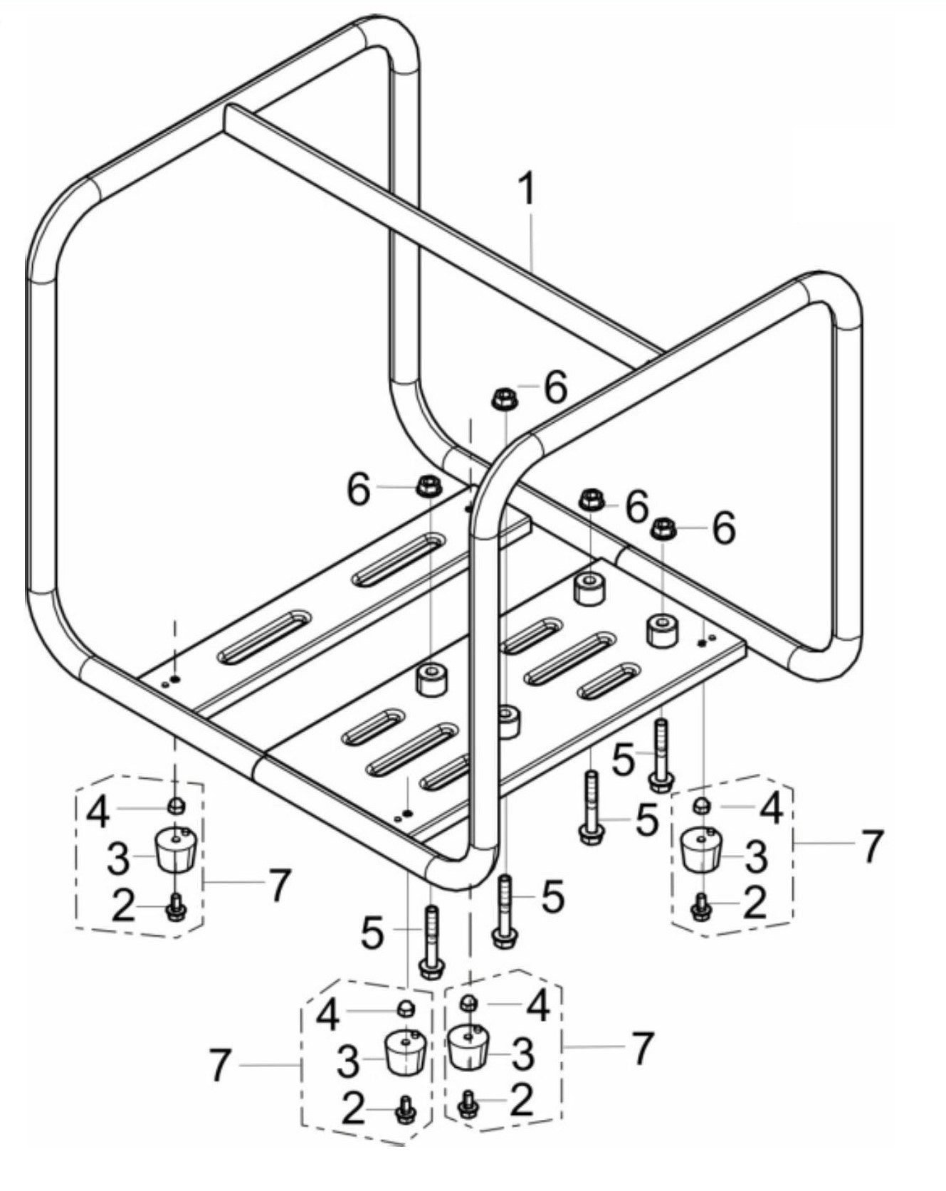 BE HP-2013HR Frame Assembly Parts by BE Power Equipment