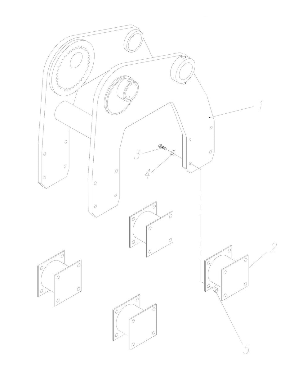 HP65 II-18 Switch Hitch Hanger Bracket Assembly Parts