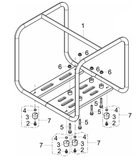 BE HPFK-2070R Frame Assembly Parts by BE Power Equipment