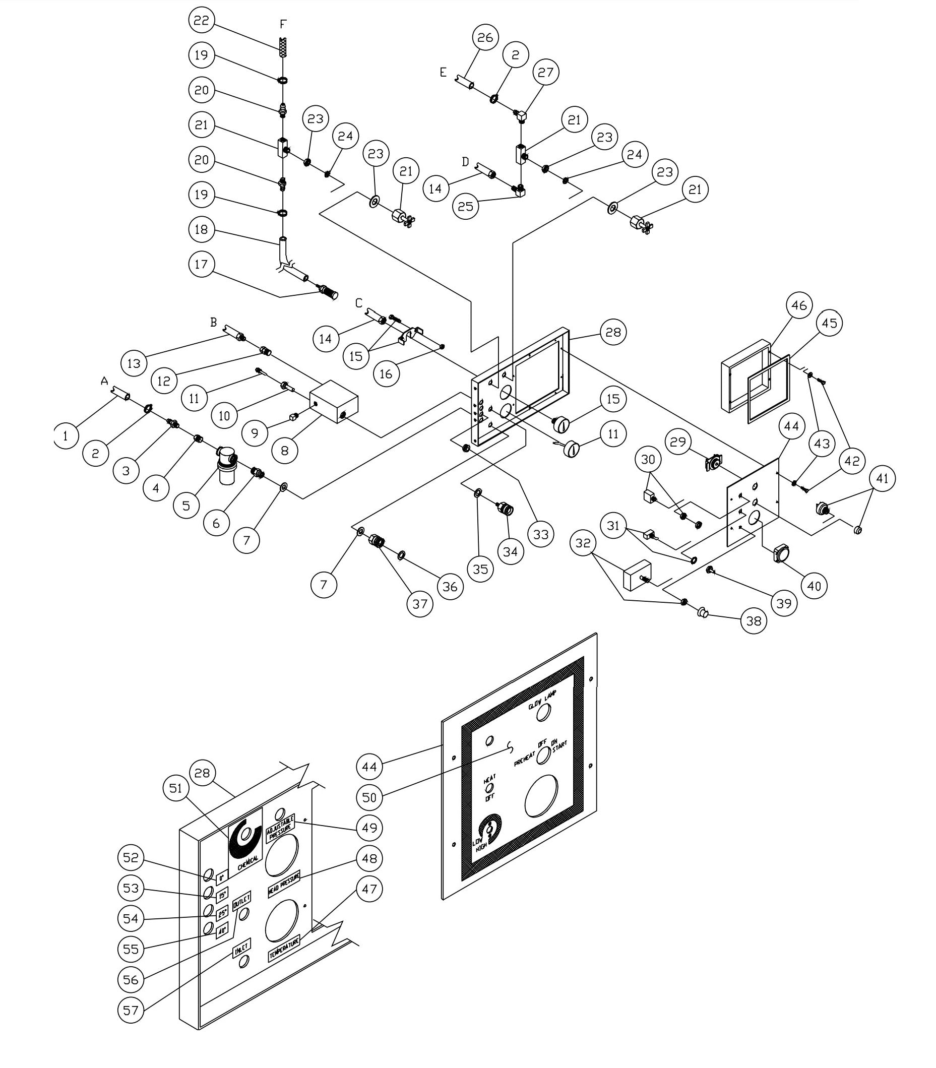 HS-3005-CMK0 Control Panel Assembly Parts by Mi-T-M