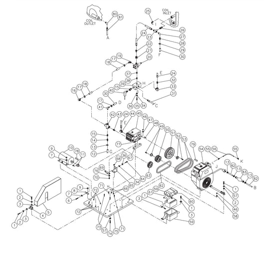 HS-3005-CMK0, HS-3005-DMK0 Motor//Pump Assembly Parts by Mi-T-M