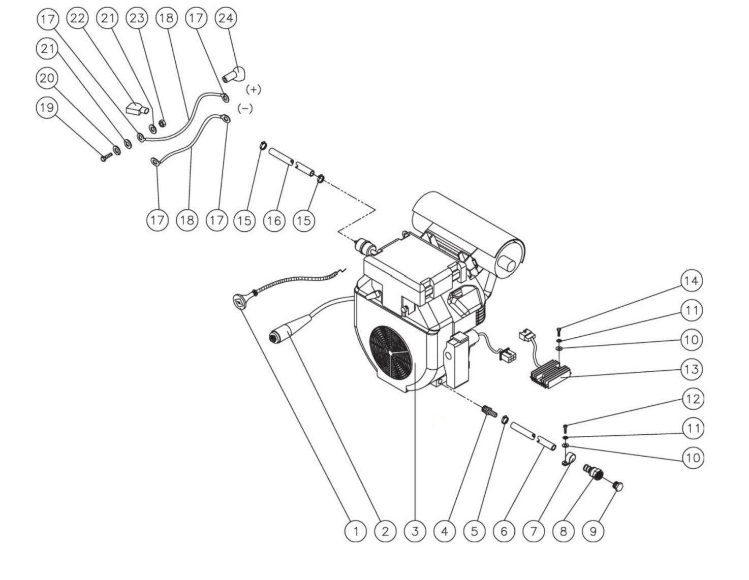 HS-3506-0MGH Engine Assembly Parts by Mi-T-M