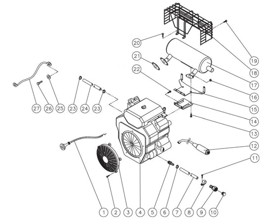 HS-3506-1MGK Engine Assembly Parts by Mi-T-M