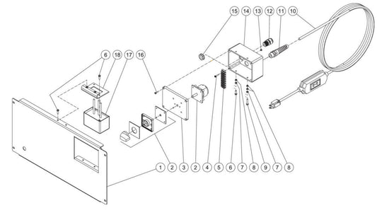 HSE-1002-0M10, HSE-1502-0M10, HSE-1002-2M10/2M11 Control Panel Assembly Parts by Mi-T-M