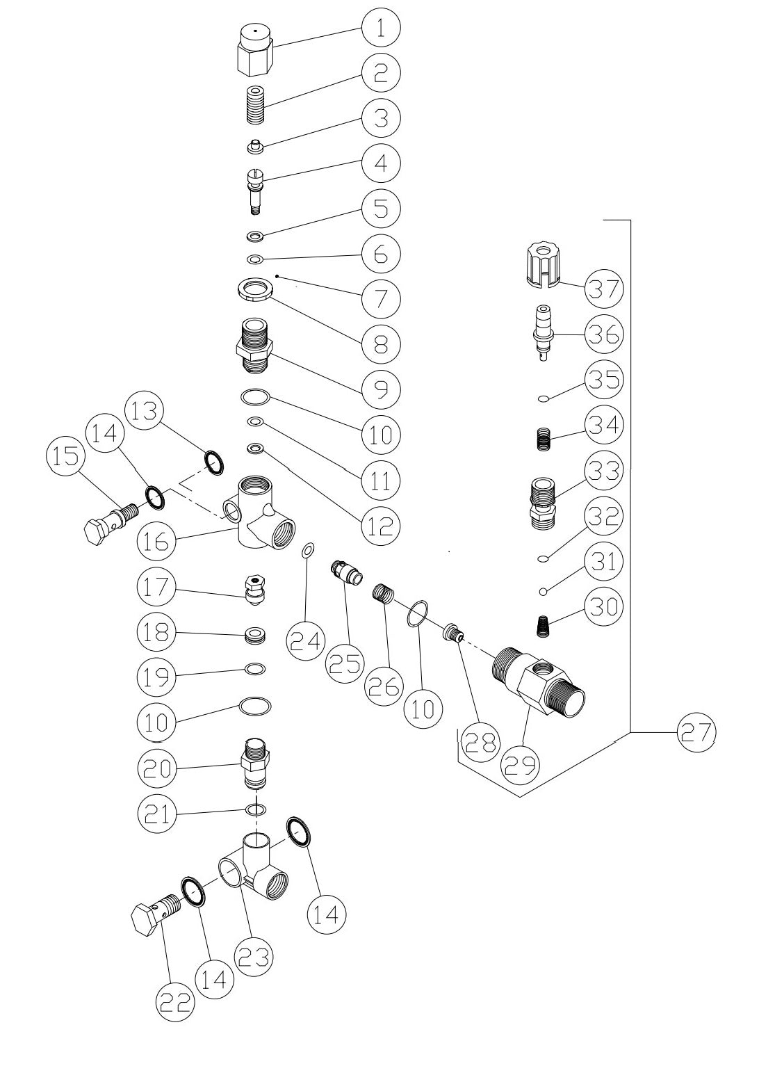 HSE-1002-0M11 (sn:0-22664), (sn:22665-14999999) Unloader Assembly Parts by Mi-T-M
