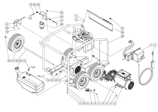 DH-1002-SE0E1M, DH-2003-SE0E2M Frame Assembly Parts by Mi-T-M