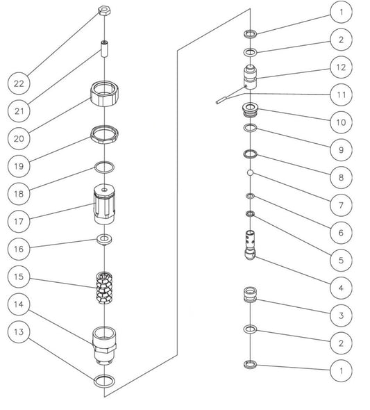 HSE-1250-0M11 Unloader Assembly Parts by Mi-T-M