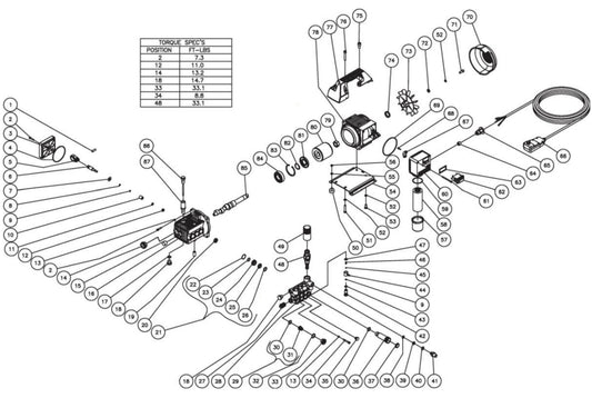 HSE-1250-0M11 Motor//Pump Assembly Parts by Mi-T-M