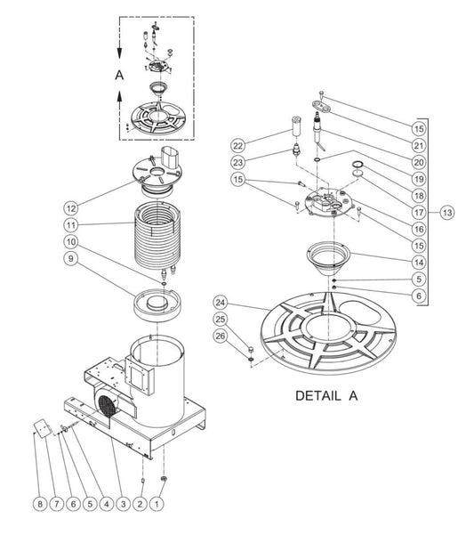 HSE-1400-0M11 Boiler Assembly Parts by Mi-T-M