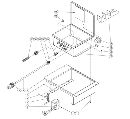 HSE-2504-0M10, DH-2504-SE0E2G Control Panel Assembly Parts by Mi-T-M