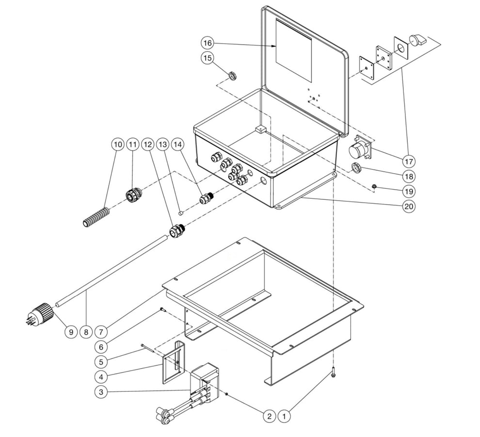 HSE-2504-0M10, DH-2504-SE0E2G Control Panel Assembly Parts by Mi-T-M