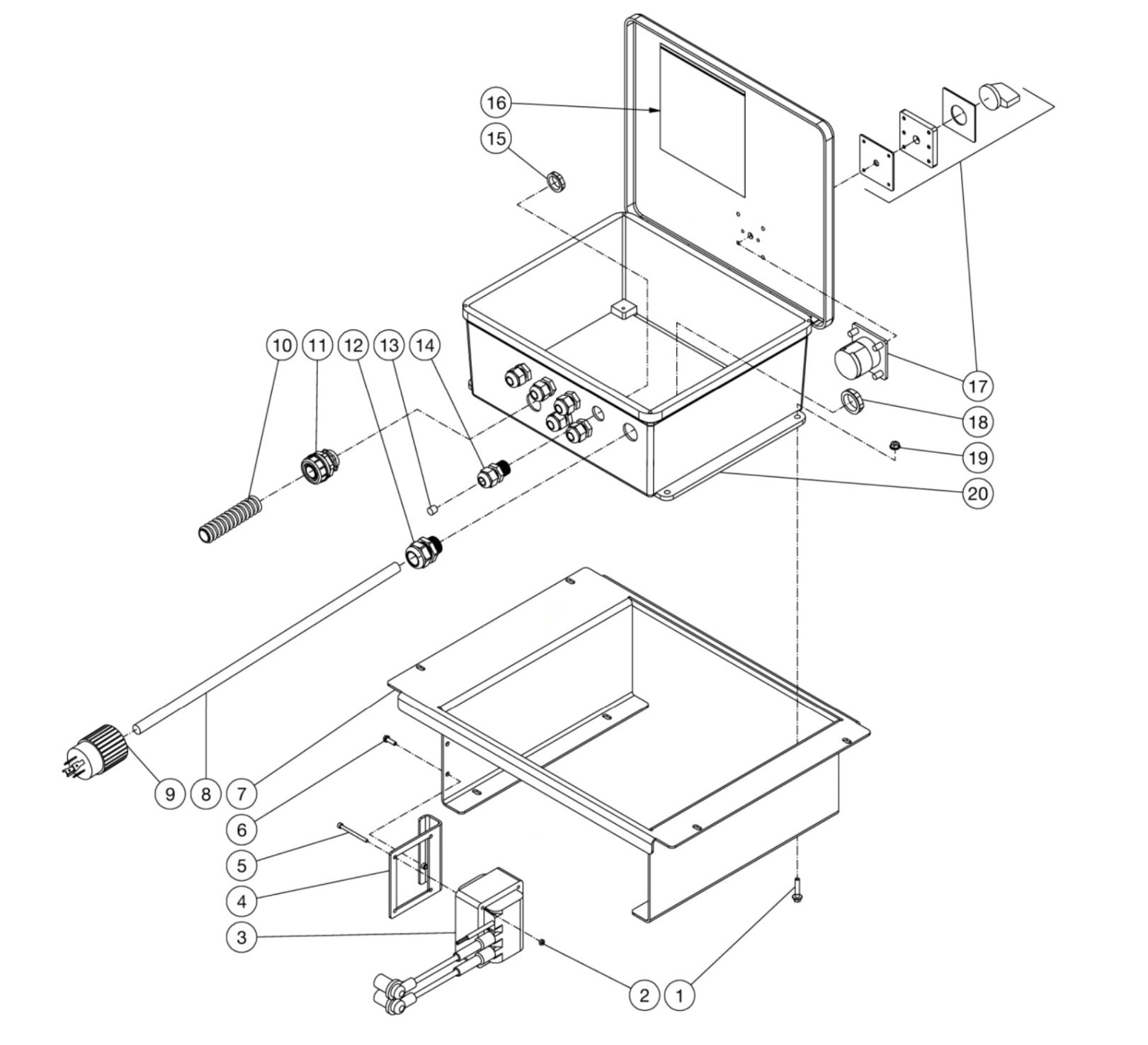 HSE-2504-0M30 (sn:15047916-15144936), (sn:15144937-99999999) Control Panel Assembly Parts by Mi-T-M