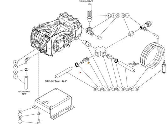 HSE-2504-0M10/0M30, HSE-3004-0M10/0M30, HSE-3504-0M10/0M30  Pump Assembly Parts by Mi-T-M