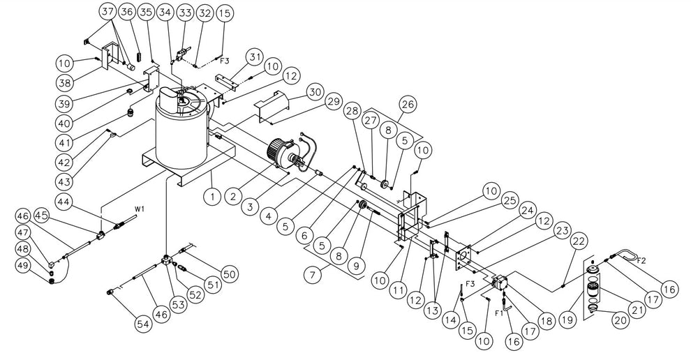 HSP-2003-3MGH/3MGV (sn:26204-15010743), HSP-2003-3MGV (sn:0-26203) Heat Exchanger//EMF System Parts by Mi-T-M