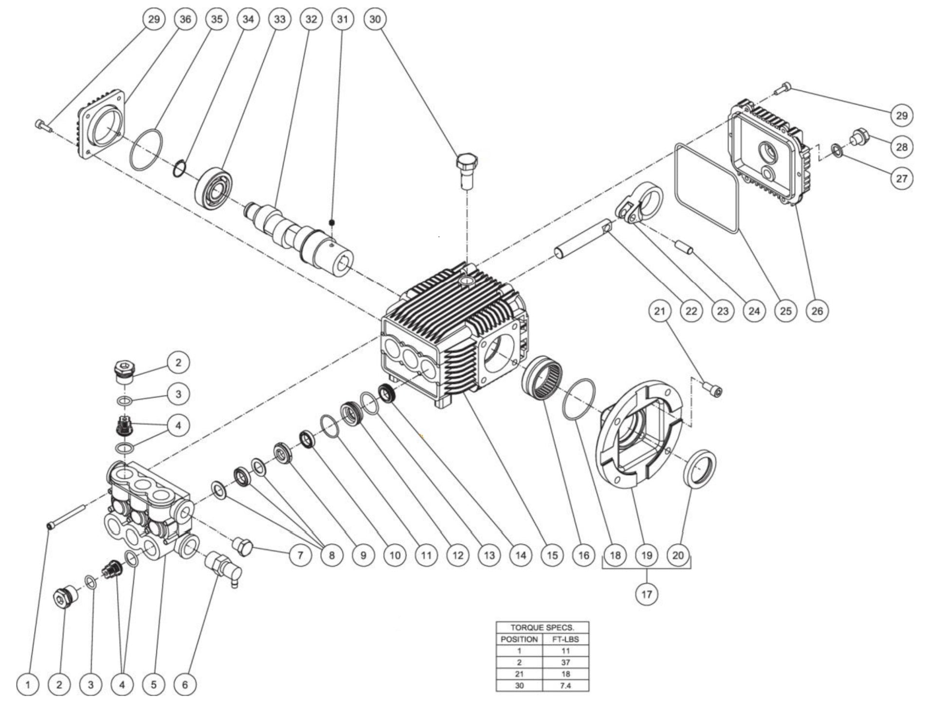 HSP-2503-0MMH/0MMS, DH-2503-SP0H6M/SP0K6M/SP0M6M (sn:15100772-99999999), HSP-2503-0MMK/0MMM (sn:0-99999999) High Pressure Pump Parts by Mi-T-M