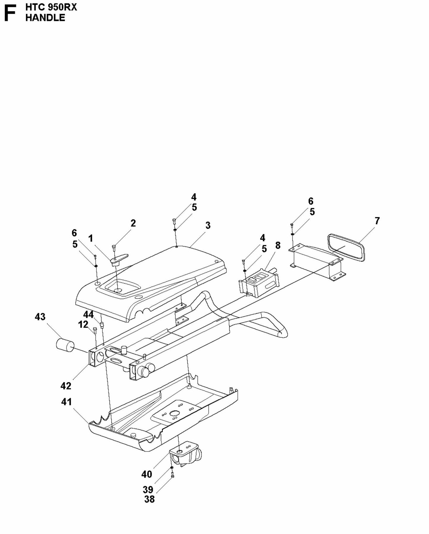 HTC 950 RX Handle Assembly-2 Parts