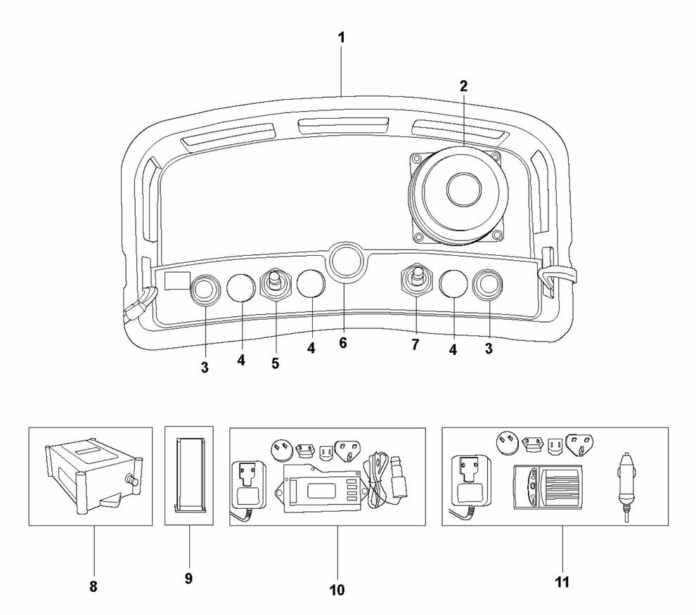HTC 950 RX Remote Control Assembly Parts by Husqvarna