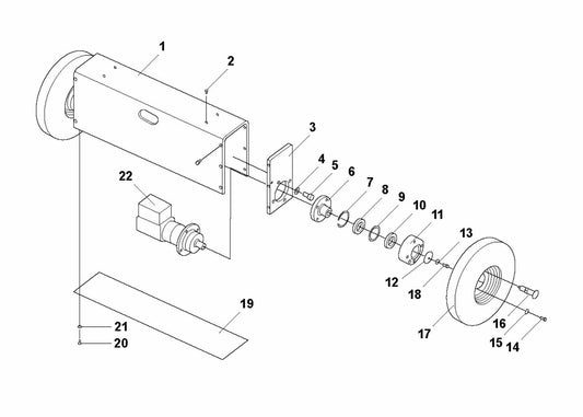 HTC 950 RX Drive Motor Assembly Parts by Husqvarna