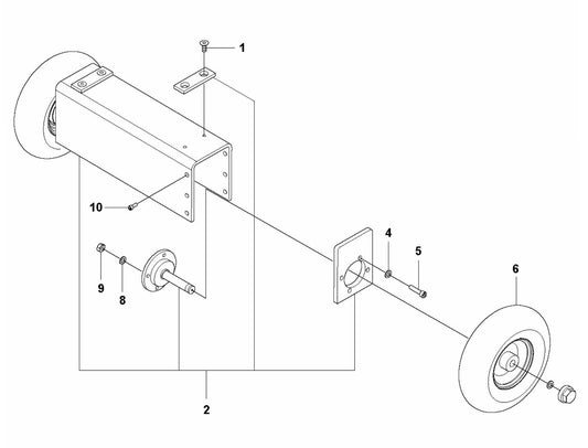 HTC 800 XP Driving Box Assembly Parts by Husqvarna